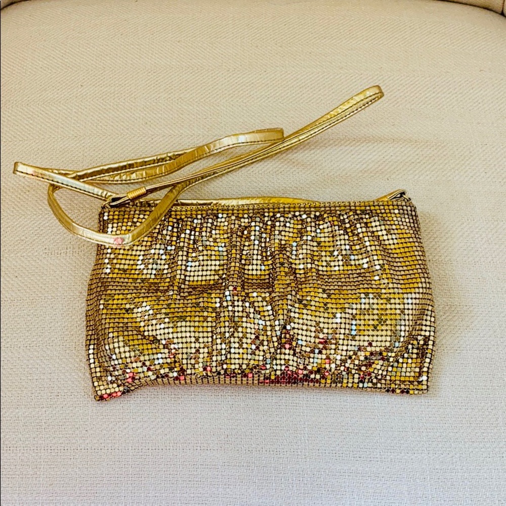 🎉 Sale! Whiting and Davis Gold Mesh Bag/Clutch